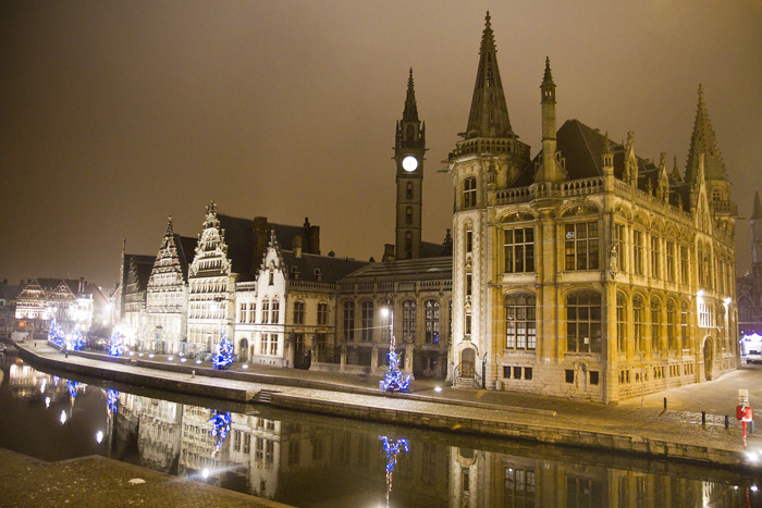Night scene in Ghent